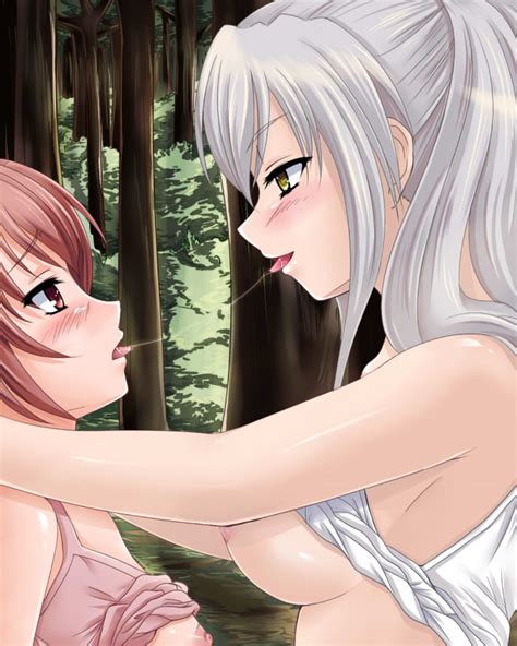 Rule 34 Aoi Nagisa Blush Breasts Female Hanazono Shizuma Hayami Kyuuen Kissing Multiple Girls