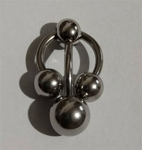 Vch Body Jewelry Clit Rings Genital Piercing For Women Surgical Steel 4 Balls