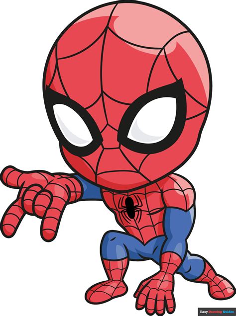 How To Draw A Chibi Spider Man Really Easy Drawing Tutorial