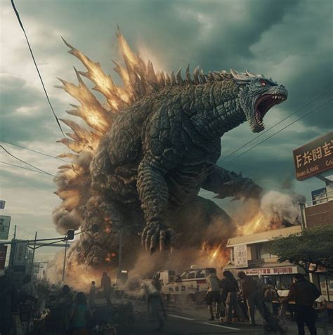 Godzilla Attacking Tokyo By Prehistoricpark96 On Deviantart