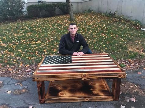 How About This Old Glory Flag Inlay Coffee Table Came Out Great Big