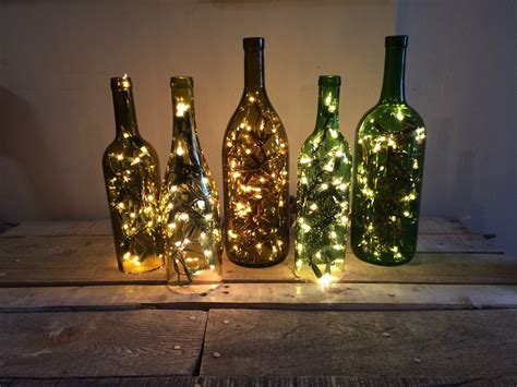 Lights Inside Wine Bottle Set Of 5