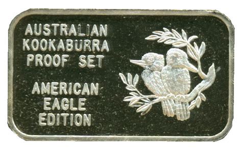 1 Oz Silver Kookaburra American Eagle Proof Set Exonumia