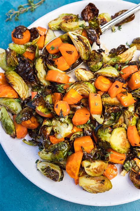 Amazing Roasted Brussel Sprouts And Carrots Scrummy Lane