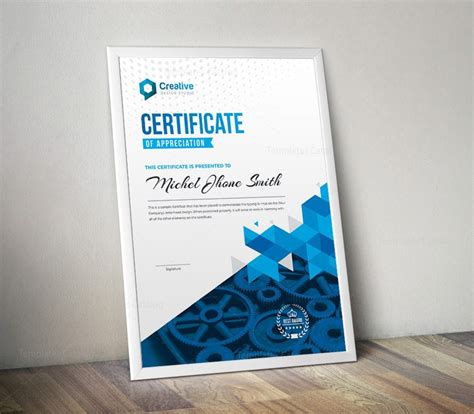 Professional Portrait Certificate Design Template · Graphic Yard