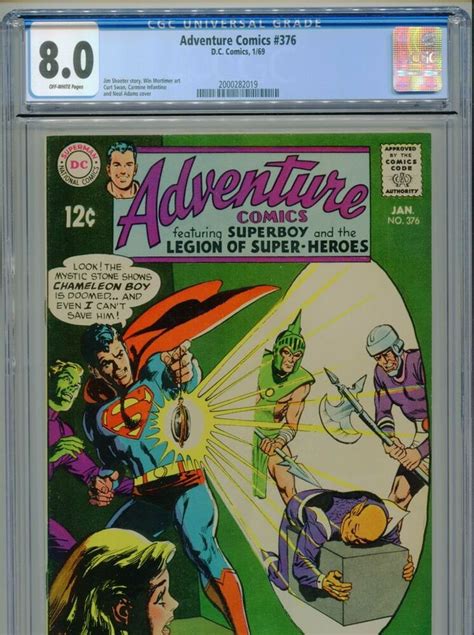 1969 Dc Adventure Comics 378 Legion Of Super Heroes Superboy Neal