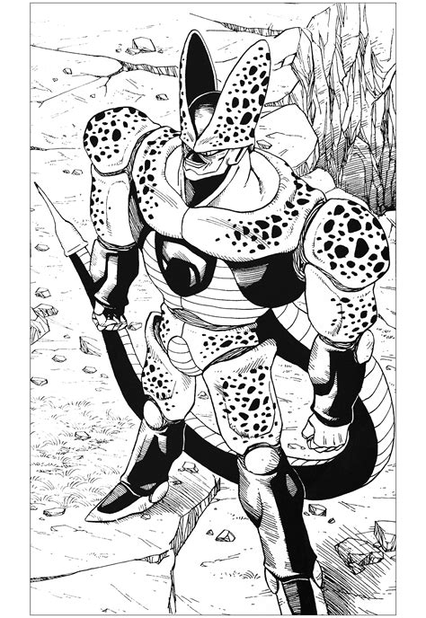 Maybe you would like to learn more about one of these? Inspired by dragon ball Z cell character - Manga / Anime Adult Coloring Pages