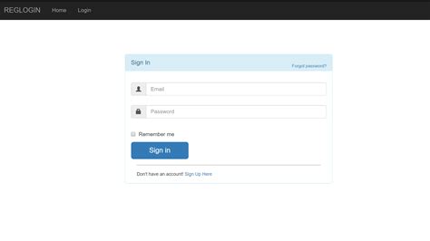 Registration And Login Using Bootstrap Framework And Phpmysqli With