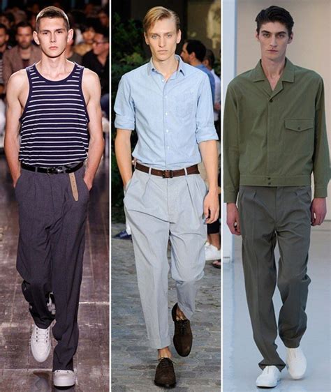 Men Pleated Pants