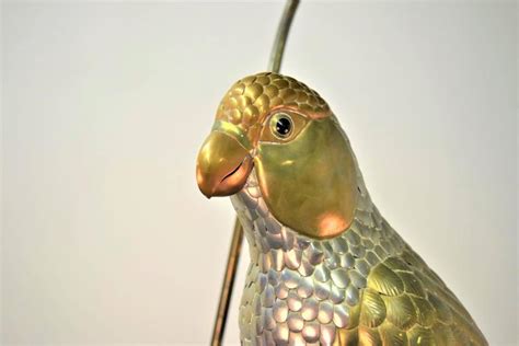 Sergio Bustamante Perched Parrot Sculpture 1100 At 1stdibs