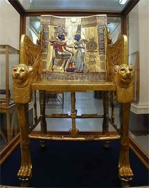 The Throne Of King Tut Front View Ancient Egypt Egypt Art Egypt