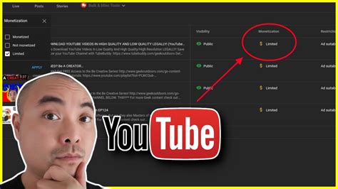Youtube Ad Suitability Limited Ads Fix Youtube