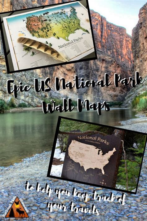 Epic Us National Park Wall Maps To Help You Keep Track Of Your Travels