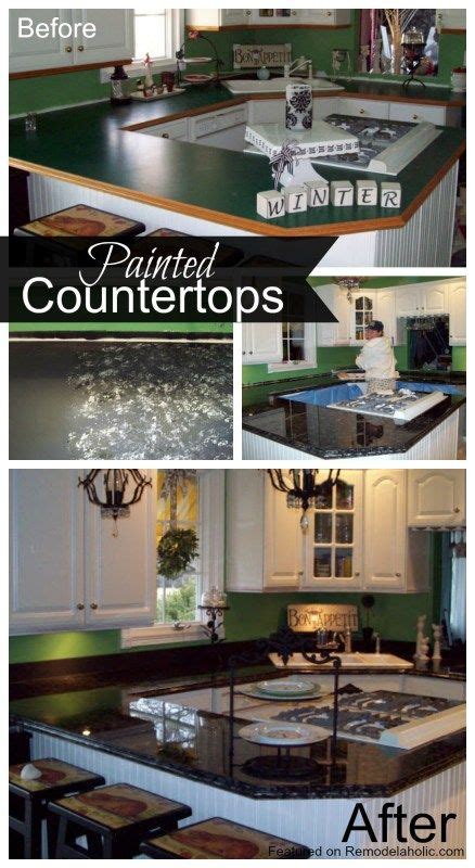 Plastic laminate countertops are extremely popular for many reasons. Painted Countertop Tutorial | Formica countertops, Painting formica, Home