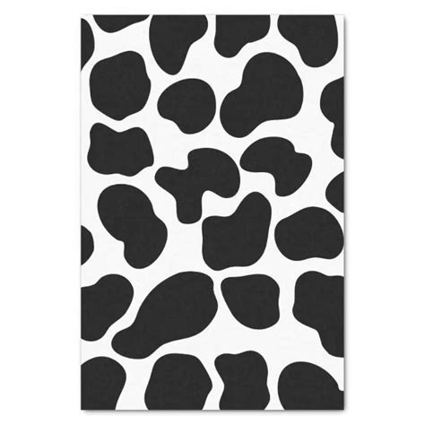 Black And White Cow Print Rustic Farm Tissue Paper Zazzle