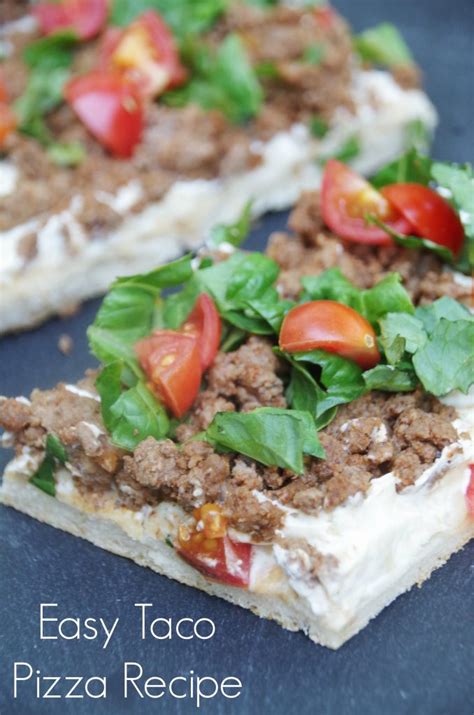 Easy Taco Pizza Recipe For Dinner Turning The Clock Back