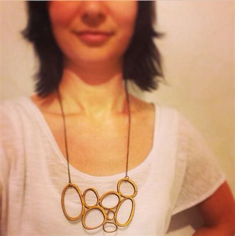 Large Statement Necklace Abstract Necklace Eco Friendly Lasercut