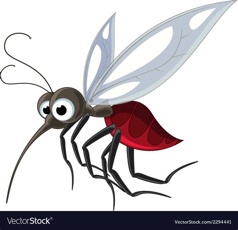 Mosquito Cartoon For You Design Royalty Free Vector Image