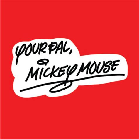 Mickey Mouse Signature Mickey Mouse Signature Sticker Etsy