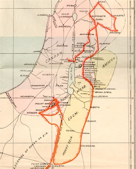 Exodus Map Of Israel And Egypt
