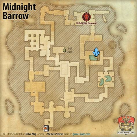 Blackreach Greymoor Caverns Map For Eso Greymoor Chapter The Elder Scrolls Online Game Maps