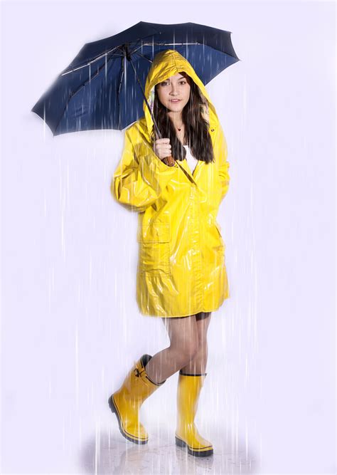 Shiny Yellow Raincoat Raincoat Raincoats For Women Rain Wear