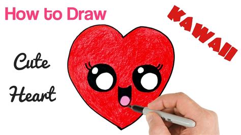 How To Draw A Heart Cute And Easy Step By Step Youtube