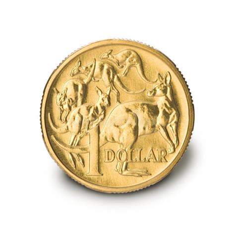 Australiano Una Moneta Del Dollaro Fotografia Stock Immagine Di Banca