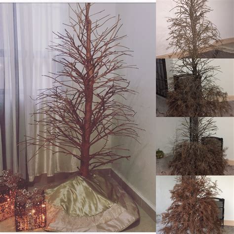Decoracion de pinos de navidad. Pino reciclado ramas secas | Pinos de navidad, Deciracion ...