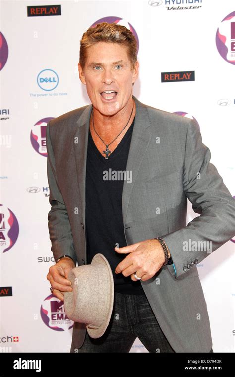 Actor David Hasselhoff The Mtv Europe Music Awards 2011 Emas Held At