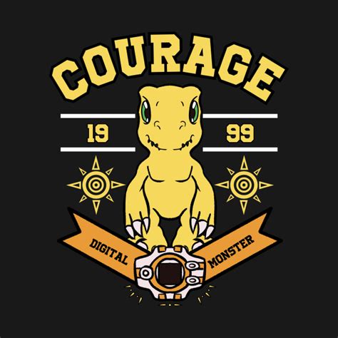 Crest Of Courage Agumon Digimon T Shirt TeePublic