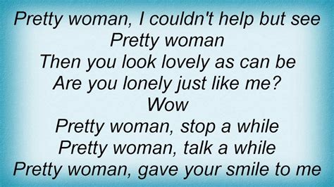 Roy Orbison Pretty Woman Lyrics Youtube