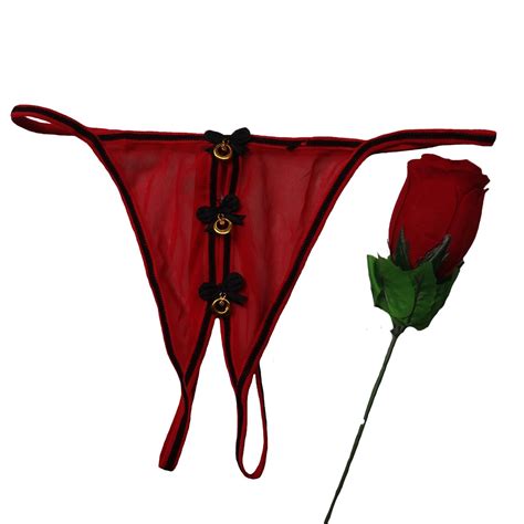 Buy Lace And Me Unfold The Flower Red Panty Thong In A Rose Love