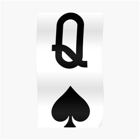 Queen Of Spades Poster For Sale By Teutondesigns Redbubble