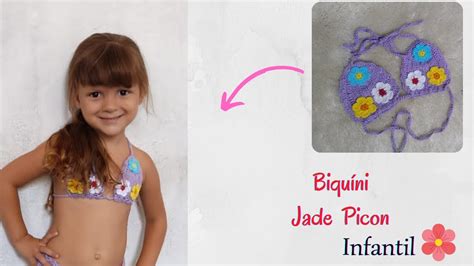 Biquíni em crochê infantil Jade Picon BBB2 Parte 1 YouTube