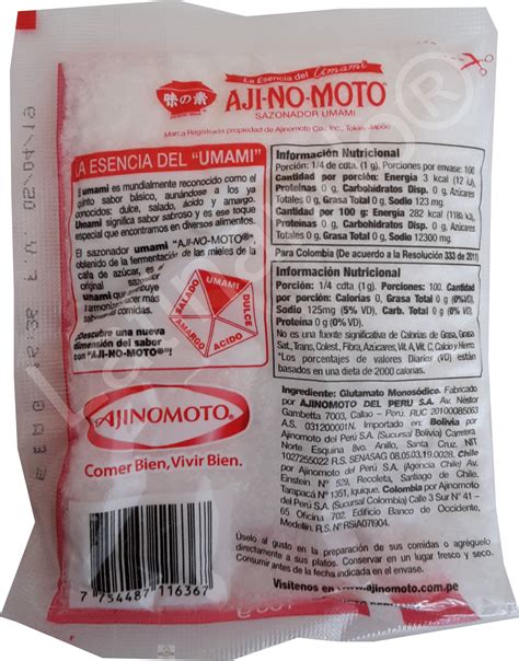 Glutamato Monosódico Ajinomoto 100g Latinando ® Alimentos Y Bebidas