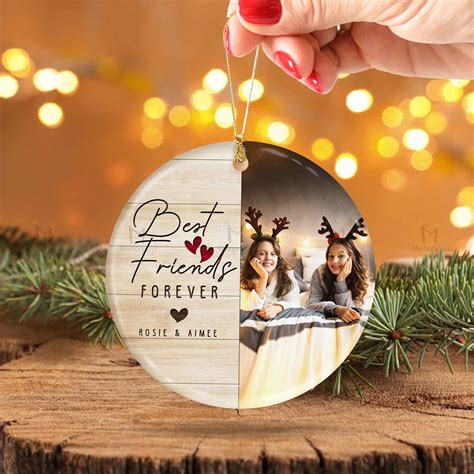 Best Friends Ornaments Personalized Photo Ornament For Friend