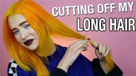 How to cut your own hair: CUTTING MY HAIR SHORT | By myself...at home hehe whoops - YouTube
