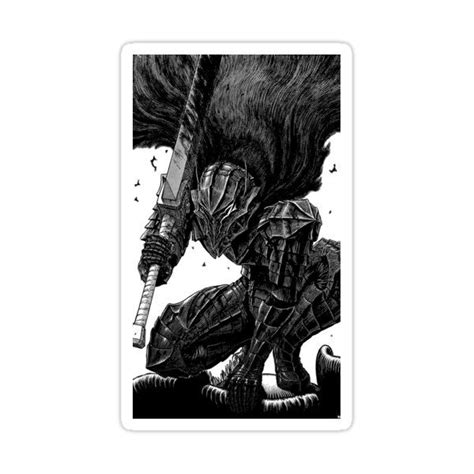 I´m drawing skull knight from kentaro miura´s masterpice berserk. "Guts armor" Berserk Sticker by MY BIG TSHIRT in 2021 ...