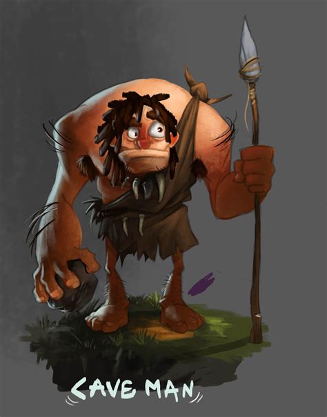 Caveman Character Design Animation Game Character Design Concept