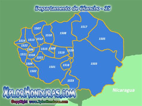 Municipios Del Departamento De Olancho Honduras