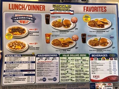 Menu At Waffle House Restaurant Milford E State Rd 28