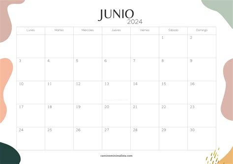 Calendario Para Imprimir Camino Minimalista