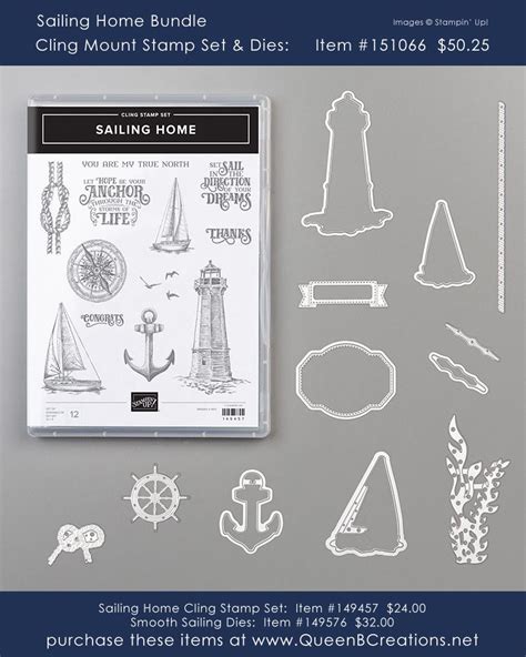 Stampin Up Nautical Stamp Set Called Sailing Home And Coordinating