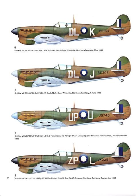 Raaf Spitfires Supermarine Spitfire Wwii Aircraft Royal Australian