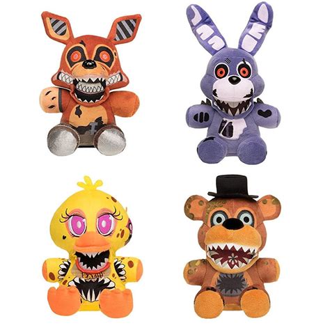 4 Set Twisted Ones Plush Bundle Five Nights At Freddys Fnaf Stuffed