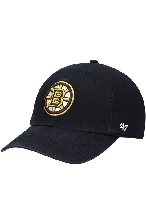 47 Mens 47 Black Boston Bruins Logo Franchise Fitted Hat Nordstrom