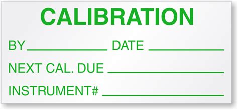 Mess And Prüftechnik 200 X Calibration Record Labels Calibration Labels