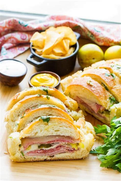 This recipe from bryan ford is his master bread dough, rolled into a tight log and baked until golden brown. Garlic Bread Sandwich Loaf Recipe • The Wicked Noodle