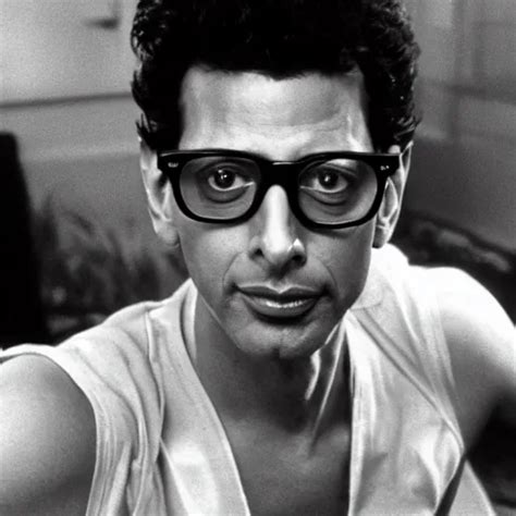 A Hyper Realistic Photograph Of Jeff Goldblum From The Stable